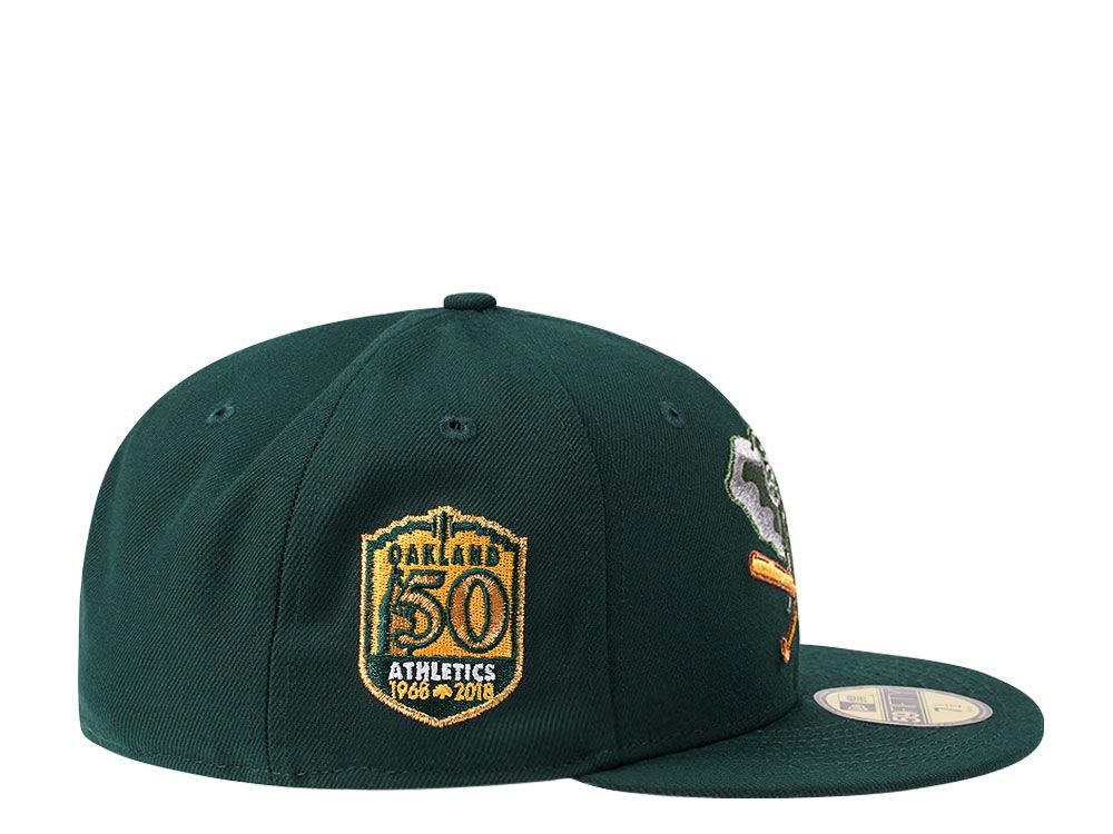 OAKLAND ATHLETICS — 50TH ANNIVERSARY — GREEN & YELLOW