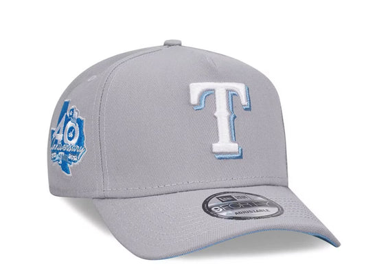 TEXAS RANGERS — 40TH ANNIVERSARY — GRAY BLUE