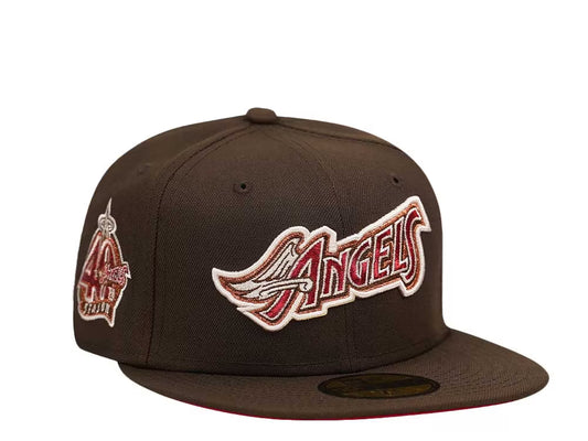 ANAHEIM ANGELS — 40TH ANNIVERSARY —  BROWN LAVA RED