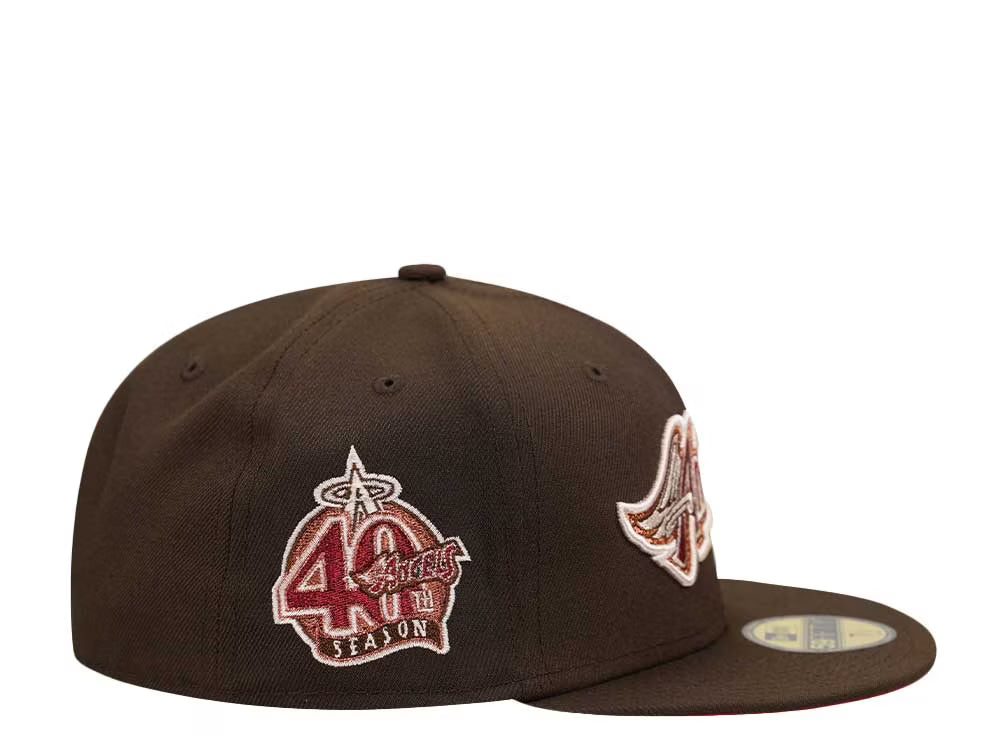 ANAHEIM ANGELS — 40TH ANNIVERSARY —  BROWN LAVA RED
