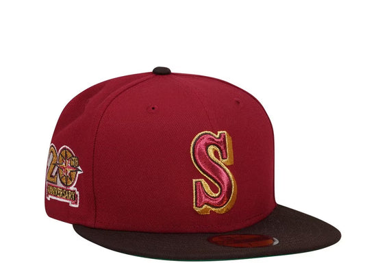 SEATTLE MARINERS — 20TH ANNIVERSARY —  BRICK METALLIC TWO TONE