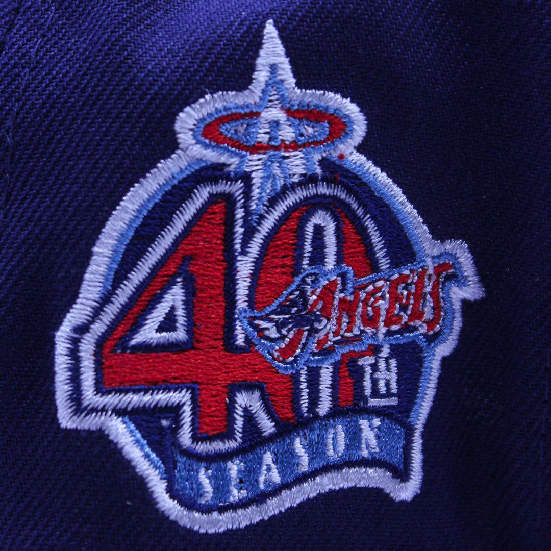 NEW ERA LOS ANGELES ANGELS 40TH SEASON PATCH NAVY WHITE & RED