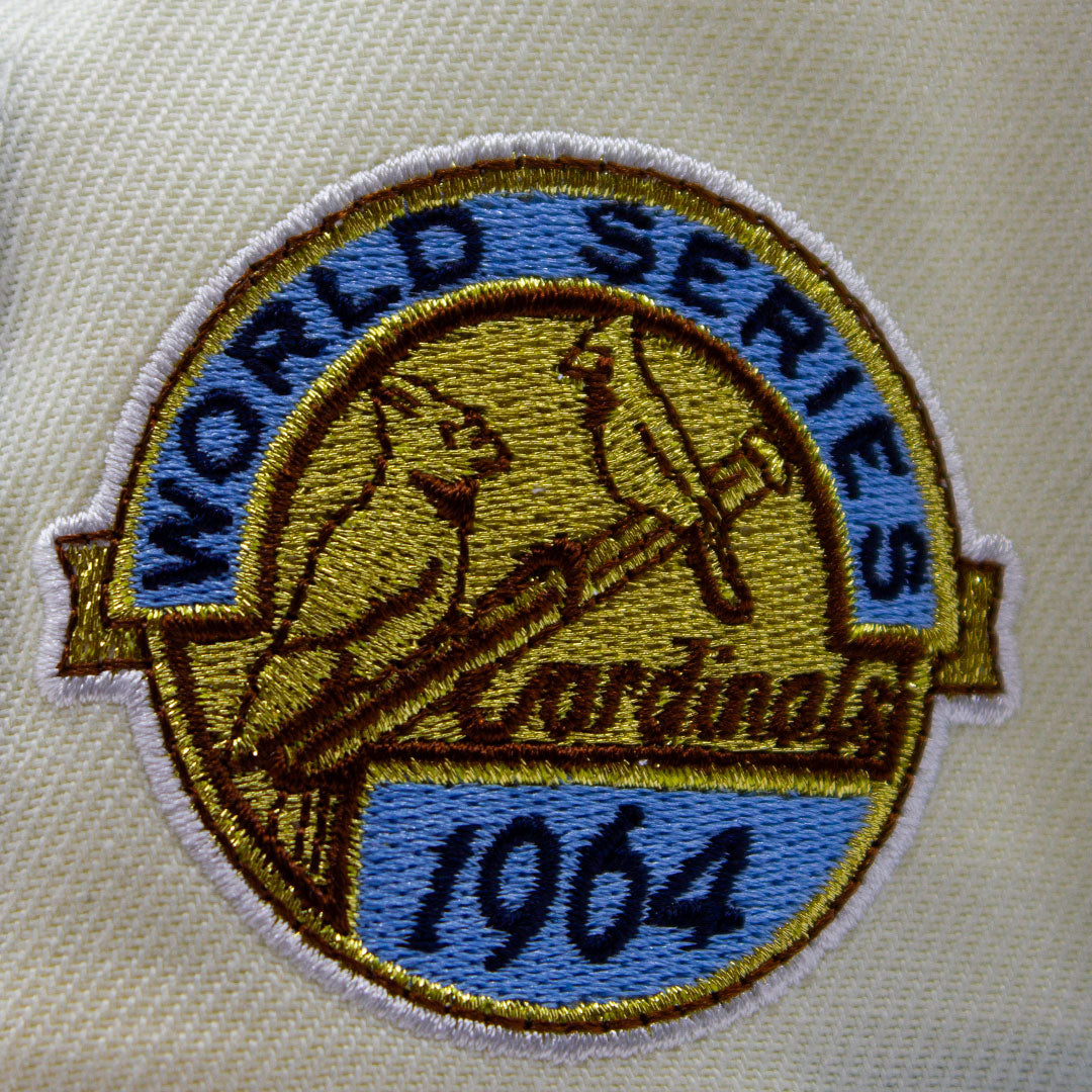 NEW ERA ST. LOUIS CARDINALS 1964 WORLD SERIES SIDE PATCH WHITE & ICY BLUE