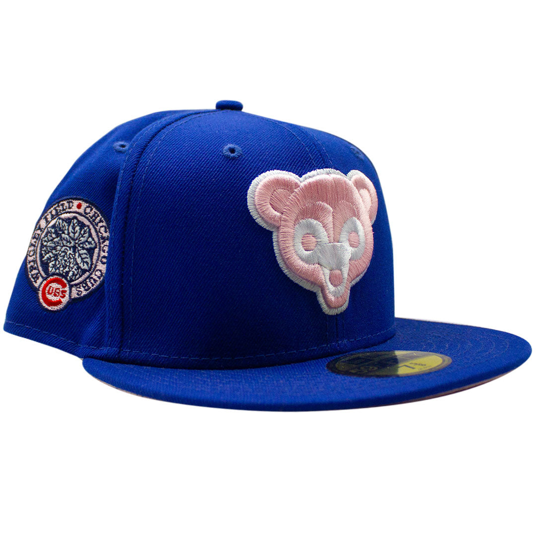 NEW ERA 59FIFTY CHICAGO CUBS WRIGLEY FIELD SIDE PATCH - BLUE & PINK