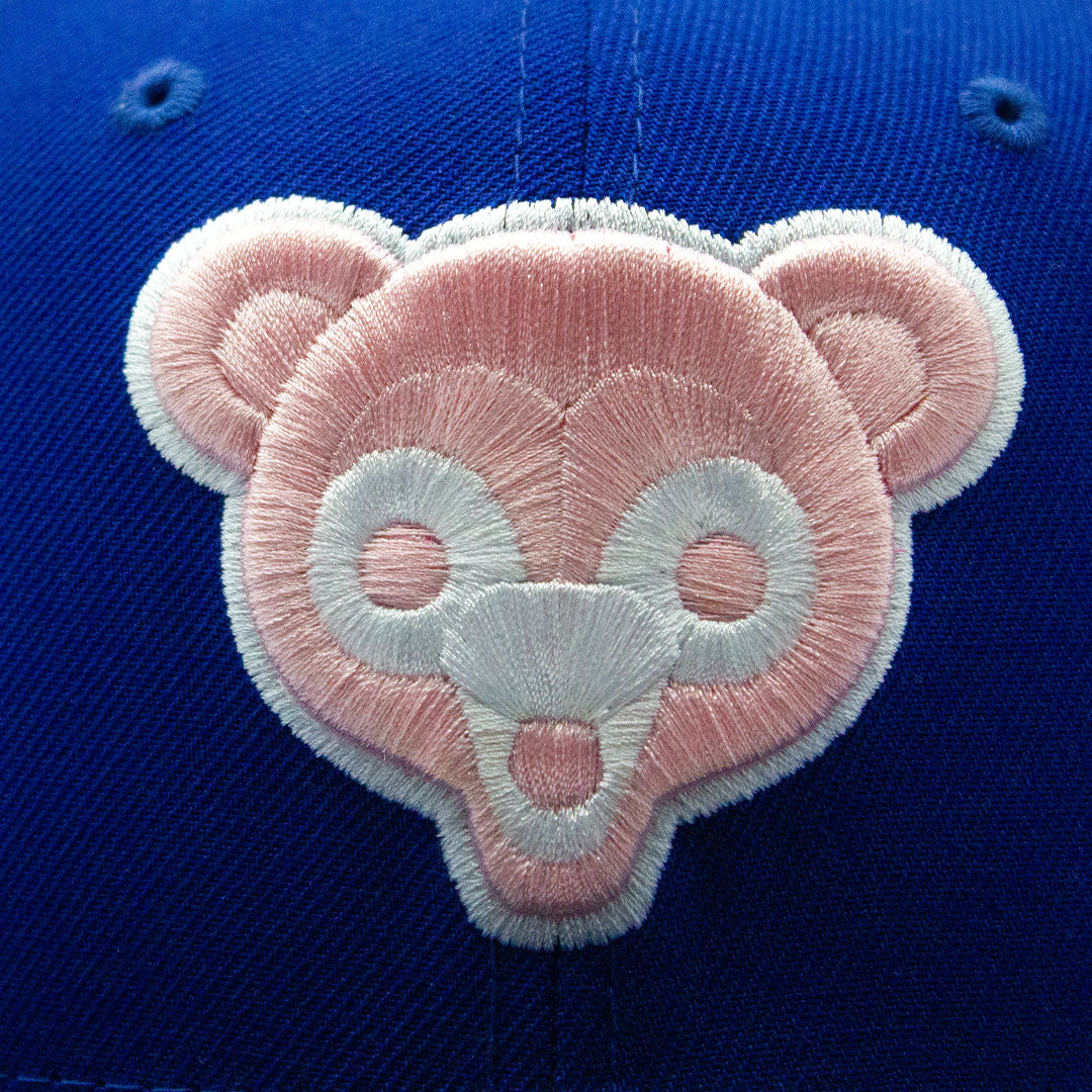 NEW ERA 59FIFTY CHICAGO CUBS WRIGLEY FIELD SIDE PATCH - BLUE & PINK