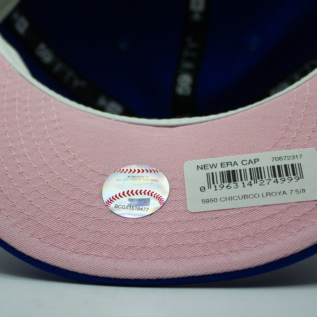 NEW ERA 59FIFTY CHICAGO CUBS WRIGLEY FIELD SIDE PATCH - BLUE & PINK