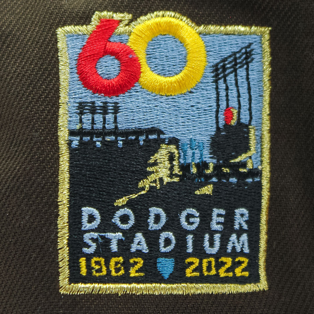 NEW ERA LOS ANGELES DODGERS 60TH ANNIVERARY SIDE PATCH BROWN & WHITE