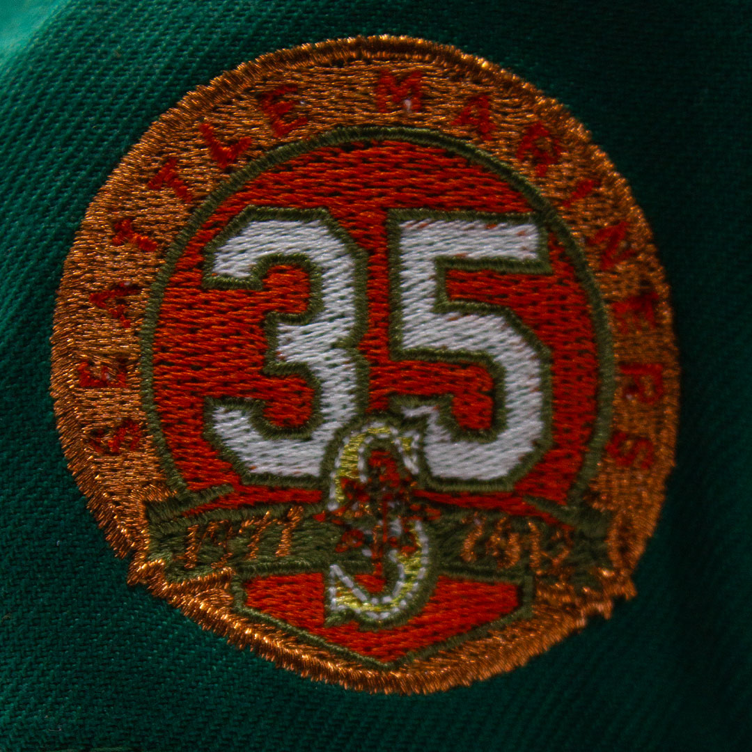 NEW ERA SEATTLE MARINERS 35TH ANNIVERSARY SIDE PATCH GREEN COPPER & OLIVE