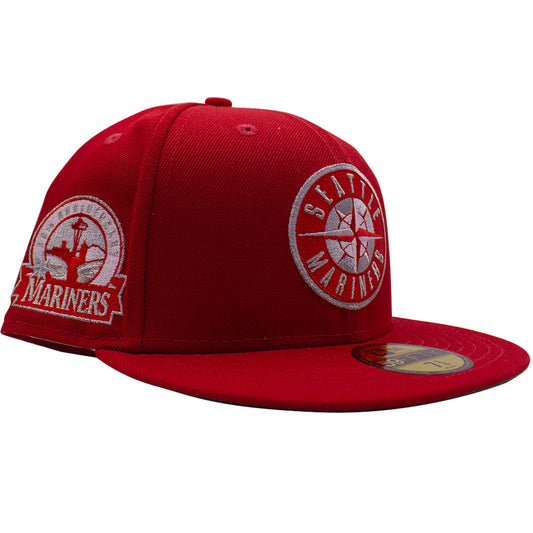 NEW ERA SEATTLE MARINERS 30TH ANNIVERSARY PATCH RED PINK & WHITE