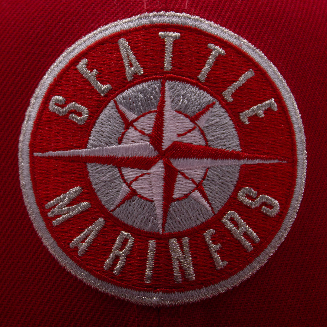 NEW ERA SEATTLE MARINERS 30TH ANNIVERSARY PATCH RED PINK & WHITE