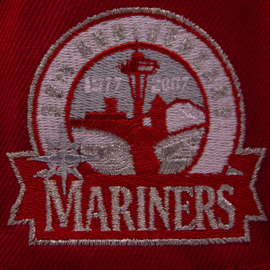 NEW ERA SEATTLE MARINERS 30TH ANNIVERSARY PATCH RED PINK & WHITE