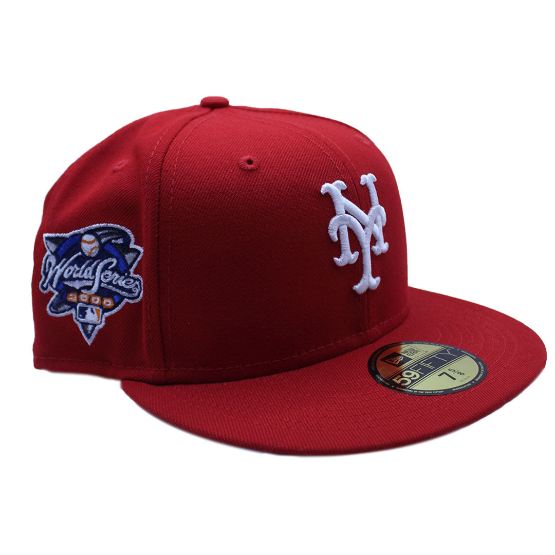 NEW ERA NEW YORK METS 2000 WORLD SERIES SIDE PATCH RED WHITE & BLUE