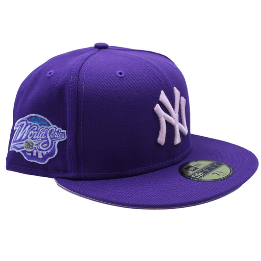 NEW ERA NEW YORK YANKEES 1998 WORLD SERIES SIDE PATCH PURPLE & PINK