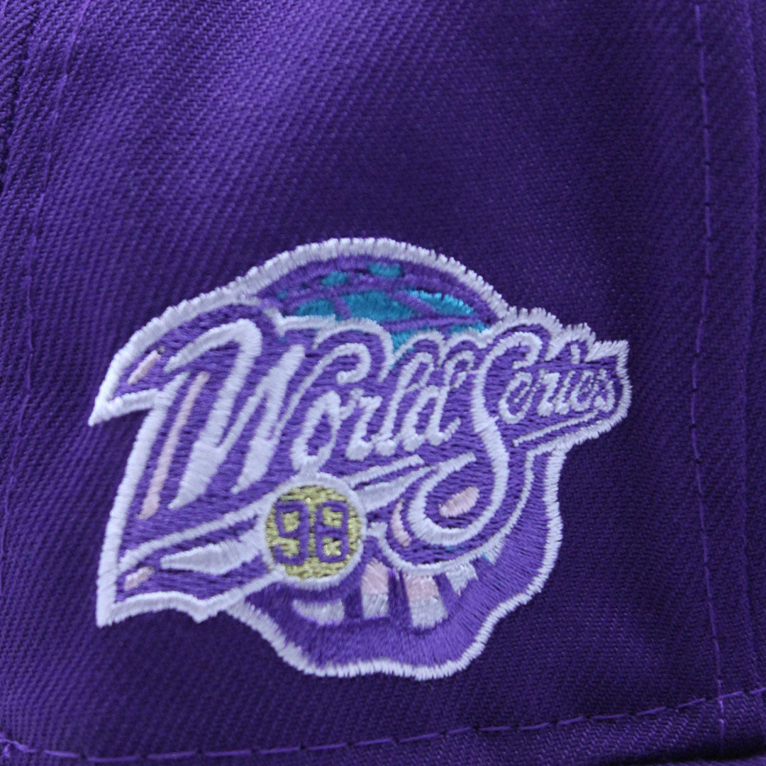 NEW ERA NEW YORK YANKEES 1998 WORLD SERIES SIDE PATCH PURPLE & PINK