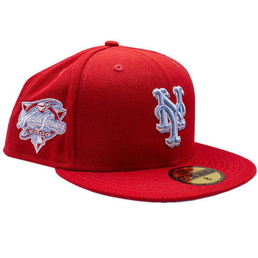 NEW ERA NEW YORK METS 2000 WORLDD SERIES SIDE PATCH RED AND BABY BLUE