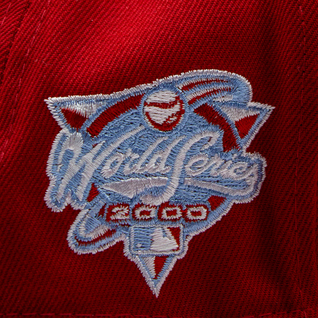 NEW ERA NEW YORK METS 2000 WORLDD SERIES SIDE PATCH RED AND BABY BLUE